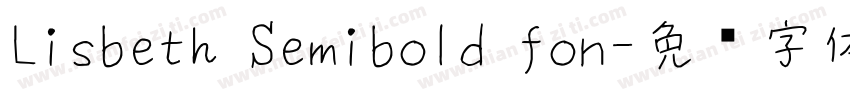 Lisbeth Semibold fon字体转换